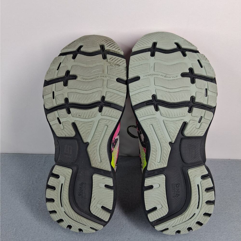 Brooks Ghost 15 Drip Edition Running Shoes Women's Size 9 Pink Black Splatter - Picture 8 of 11